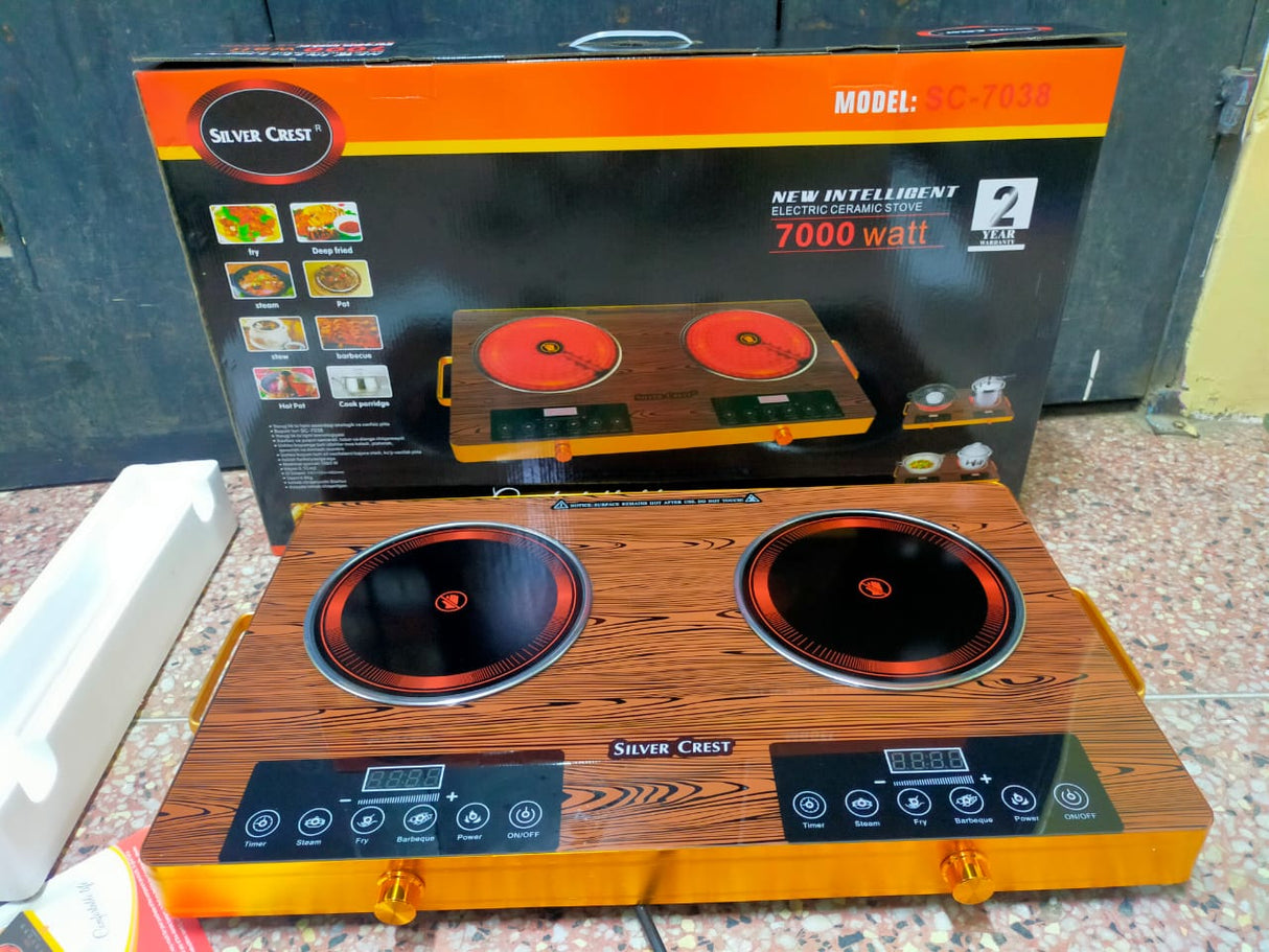 Silver crest Energy Saving Electric Induction Radiant Cooker-Double Plate