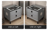 Smart bedside table cabinet with wireless charging Bluetooth