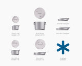 Joseph Joseph Space Steel 6 piece cookware set contents overview, Homelux Kenya