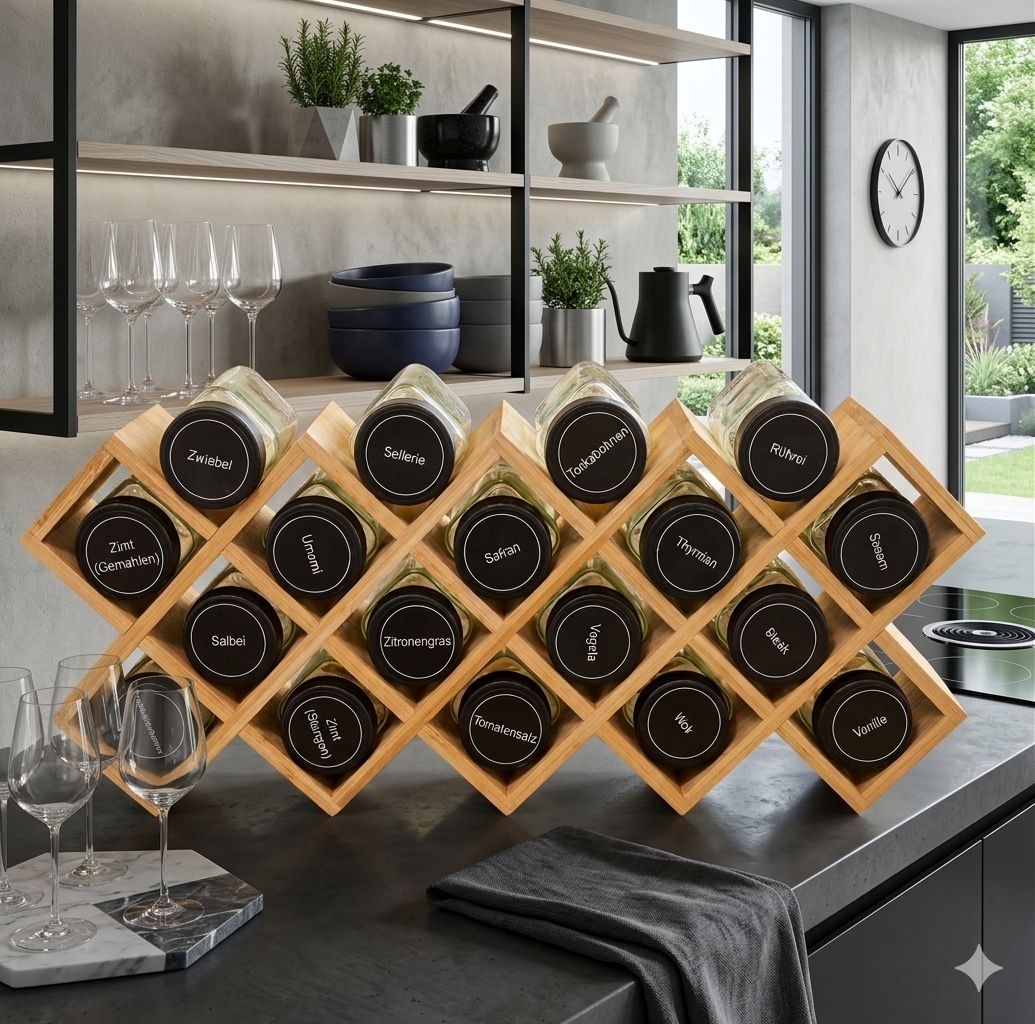 Wooden Spice Rack