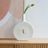 Spiral Donut Design Creative Decorative Vase