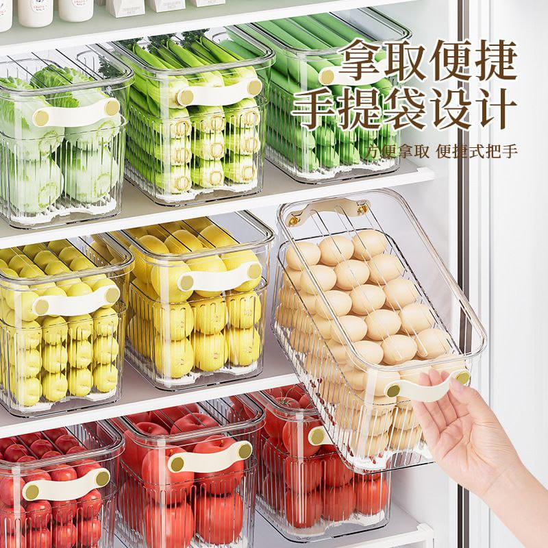 Stackable acrylic fridge containers