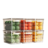 Stackable acrylic fridge containers