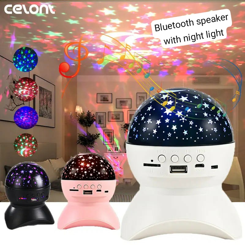 Star Projector sky Colorful Light, High Sound Bluetooth Speaker with colourful Sky light