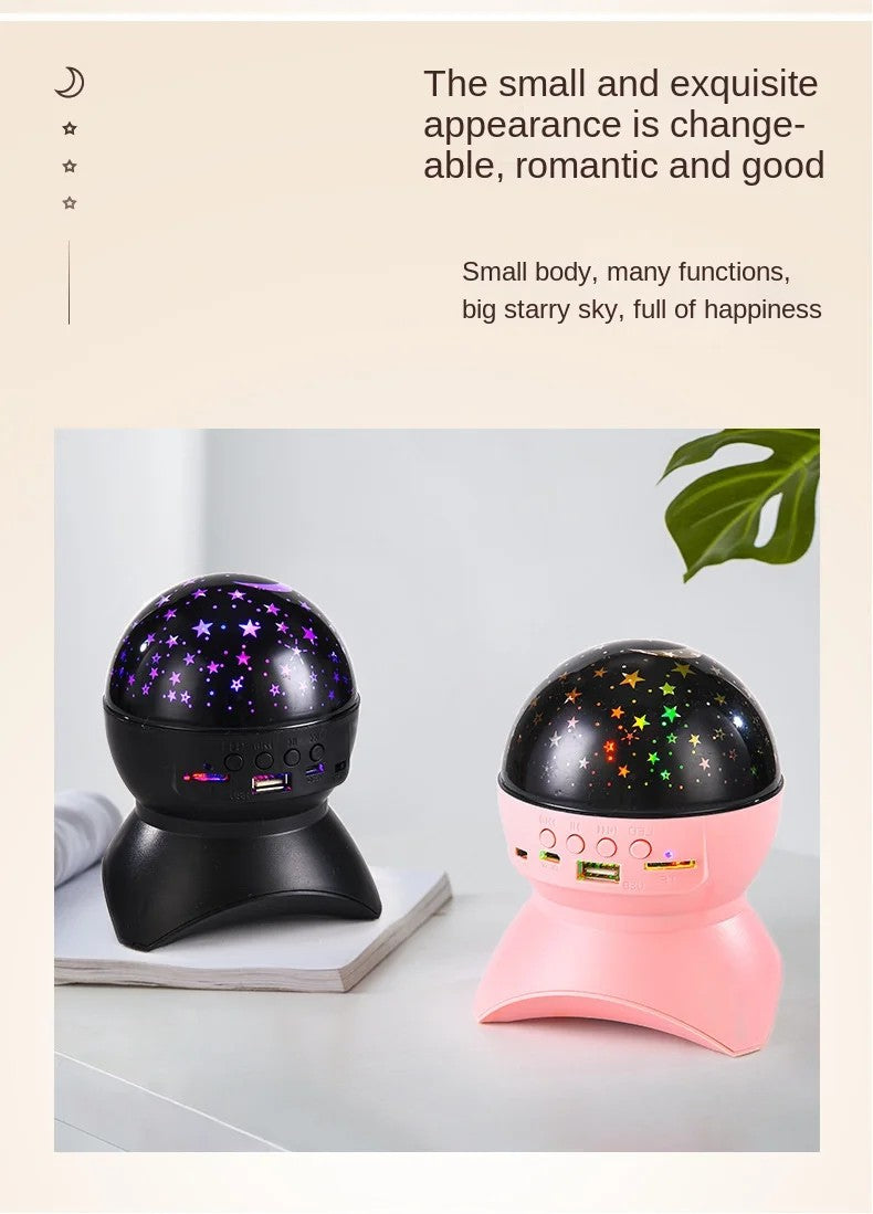 Star Projector sky Colorful Light, High Sound Bluetooth Speaker with colourful Sky light