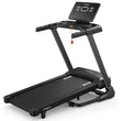T33 folding treadmill with 5-inch blue LED screen and wide 1200x480mm running belt