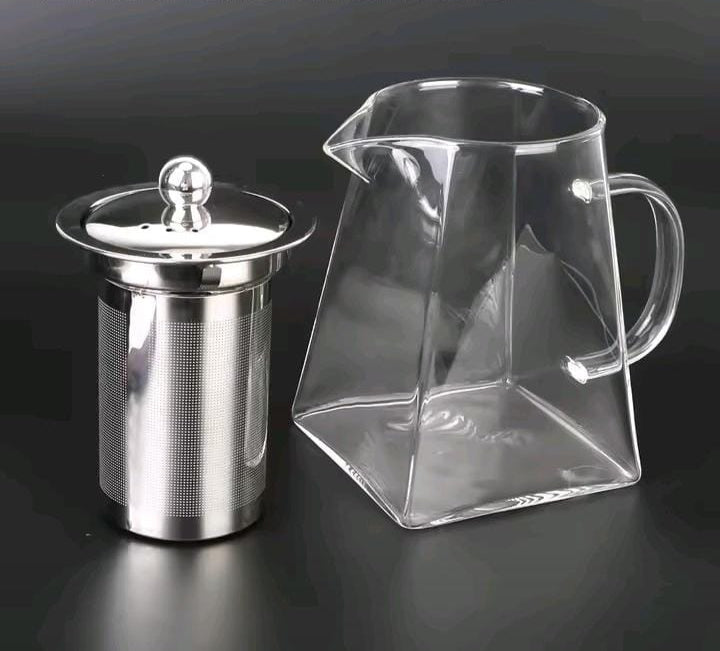 Heat resistant borosilicate glass Teapot with infuser