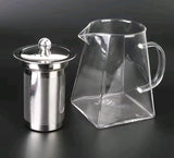 Heat resistant borosilicate glass Teapot with infuser