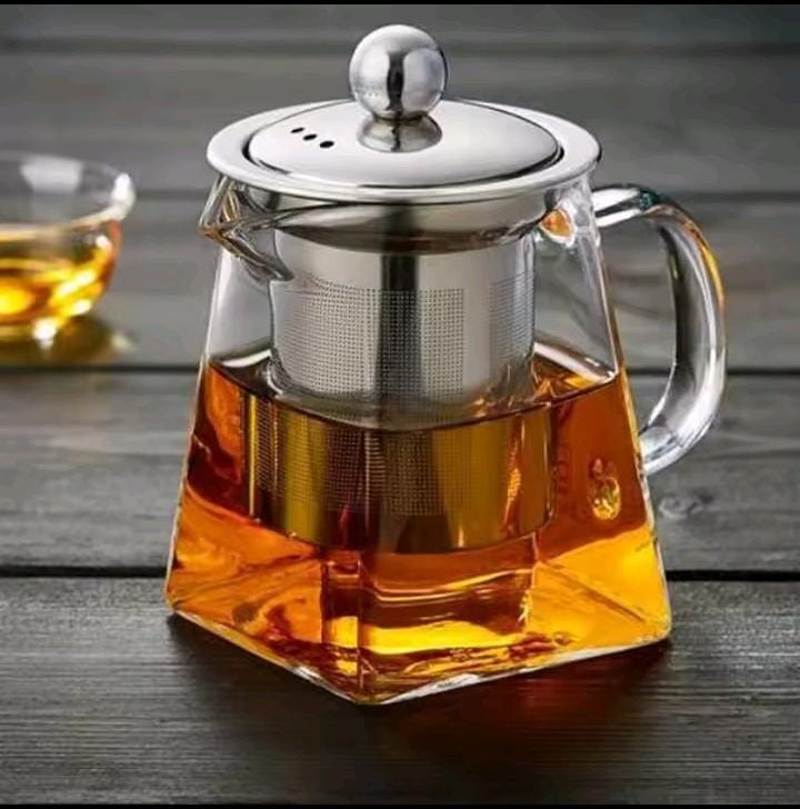 Heat resistant borosilicate glass Teapot with infuser
