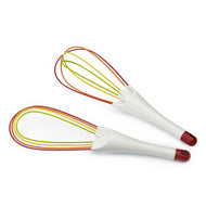 Multicolour Joseph Joseph Twist collapsible 2-in-1 whisk, second product view.