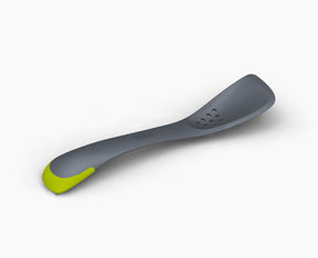 Joseph Joseph Uni-Tool 5-in-1 kitchen utensil in grey, shown full length.