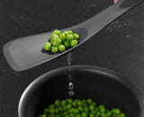 Overhead view of the head showing the slots that let it drain food as it lifts.