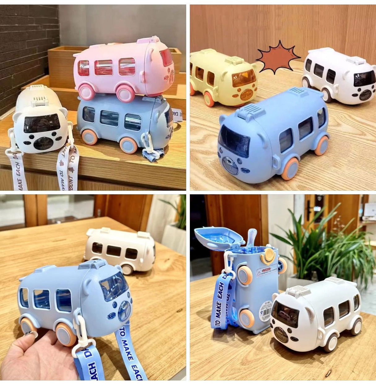 Unique water bottles with straw ,straps,stickers