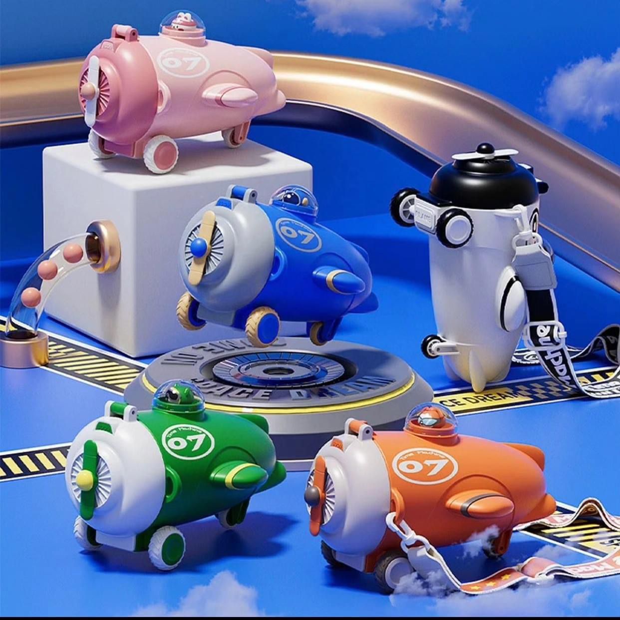 Unique water bottles with straw ,straps,stickers