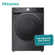Hisense 12kg Front Load Wash & Dry Full Automatic Washing Machine Grey Series 5 Wi-Fi | WD5S1245BB