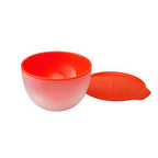 Joseph Joseph M-Cuisine cool-touch microwave bowl in stone and orange with vented lid