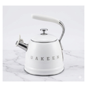 UAKEEN Germany Retro Whistling Kettle 3.5L with Silicone Handle – Stainless Steel, Induction Compatible