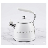 UAKEEN Germany Retro Whistling Kettle 3.5L with Silicone Handle – Stainless Steel, Induction Compatible