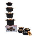 Redberry Bella Premium 4-Piece Plastic Designer Hotpot Set (1000ml / 2000ml / 3000ml / 4000ml)