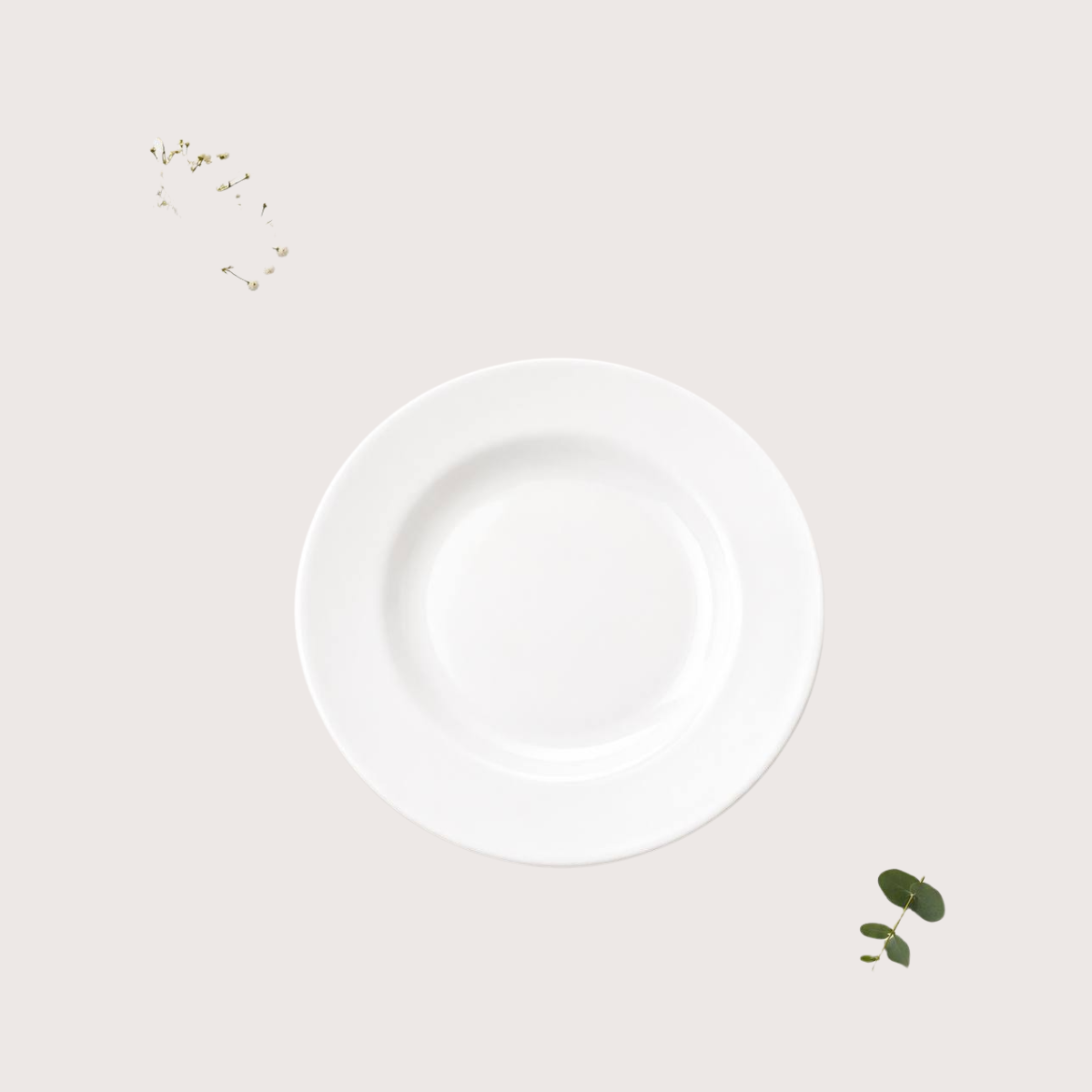 Signature Round Glassware Plates – Scratch-Resistant & Dishwasher Safe