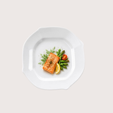 Signature Arris Square Glassware Plates – Scratch-Resistant & Dishwasher Safe