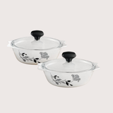 Signature Glass Casserole Dishes with Lids Kenya – 4-Pc Borosilicate Serving Set, Oven & Freezer Safe