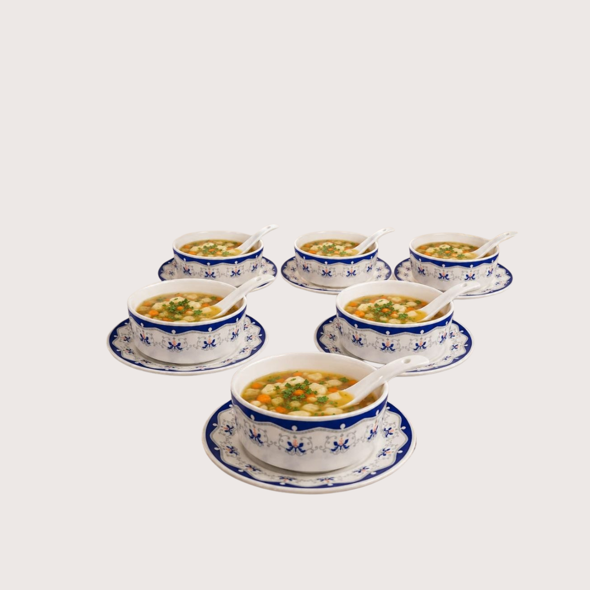 Signature 18-Piece Glass Soup Set Kenya – Soup Bowls & Plates Serving Set