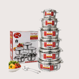Signature Premium Insulated Casserole 6-Piece Set – Stainless Steel Hot Pots 1000–10000ml