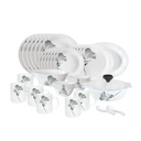 40Pcs Glass Dinner Set