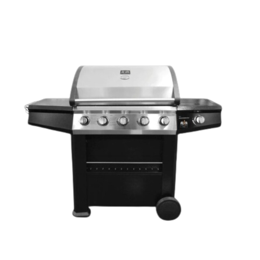 FINESSE 5-BURNER STAINLESS STEEL GAS BBQ WITH SIDE BURNER