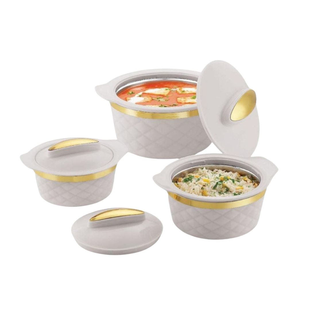 3 pcs Kohenoor Jumbo Insulated Hotpots