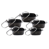 Edenberg 10 Pcs Non-Stick Cookware Set | 20, 22, 24, 26, 28 cm