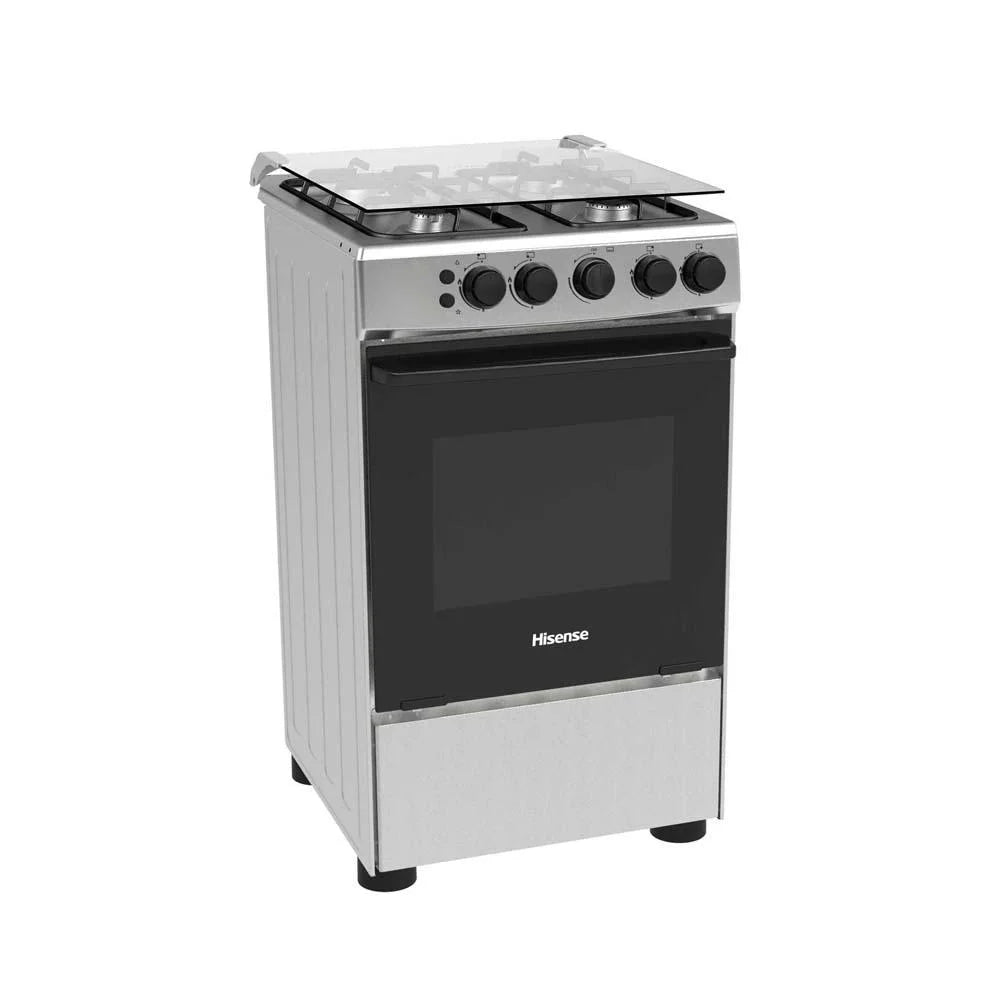 Hisense 50x50cm 4 Gas Free Stand Cooker HFG50111X