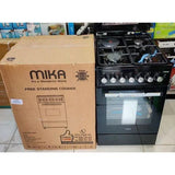 Mika 3 Gas + 1 Electric MST5060P33EBL Cooker Black