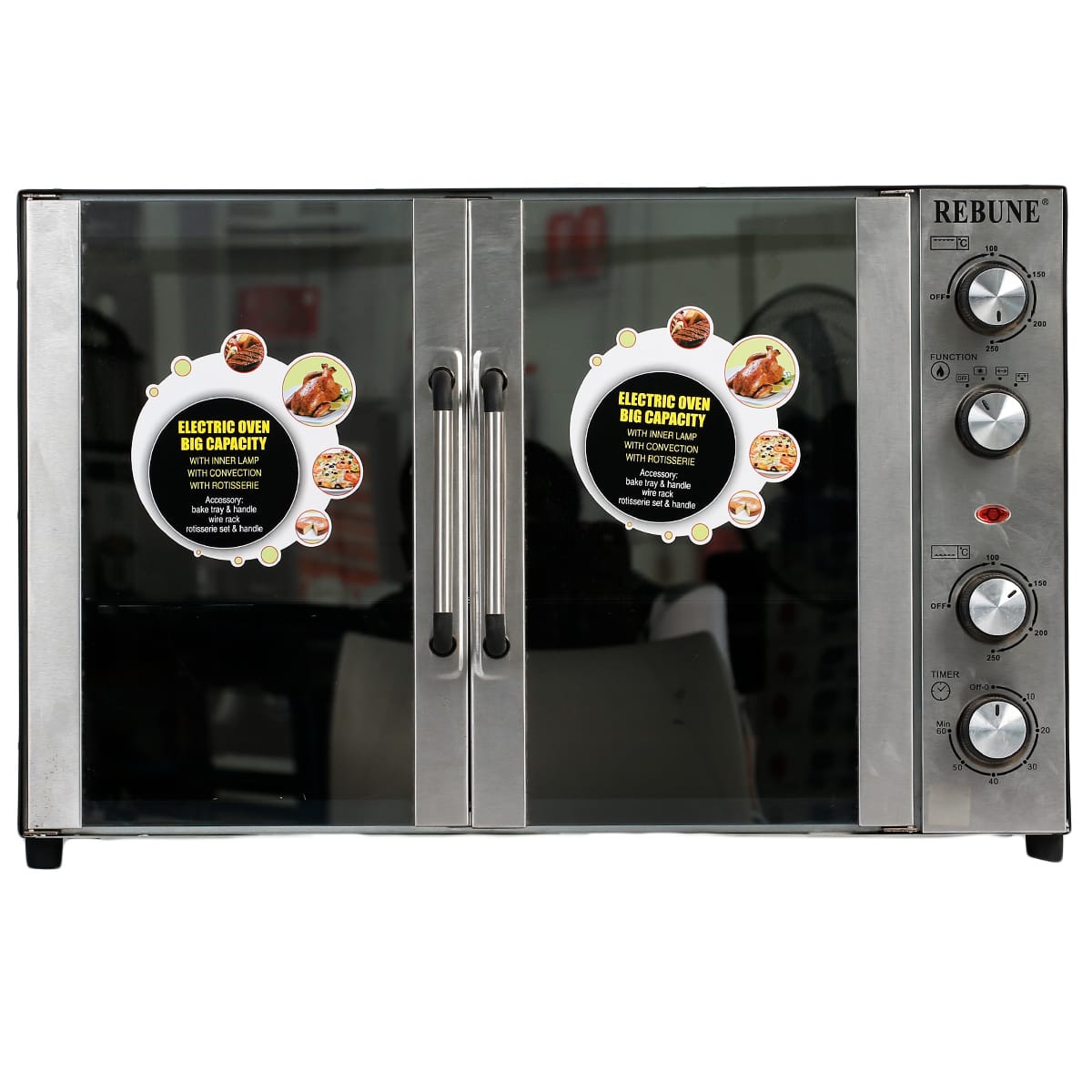 Rebune 80L Electric Oven with Convection & Rotisserie