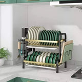 Dish rack with cutlery holder & Chop Board Holder