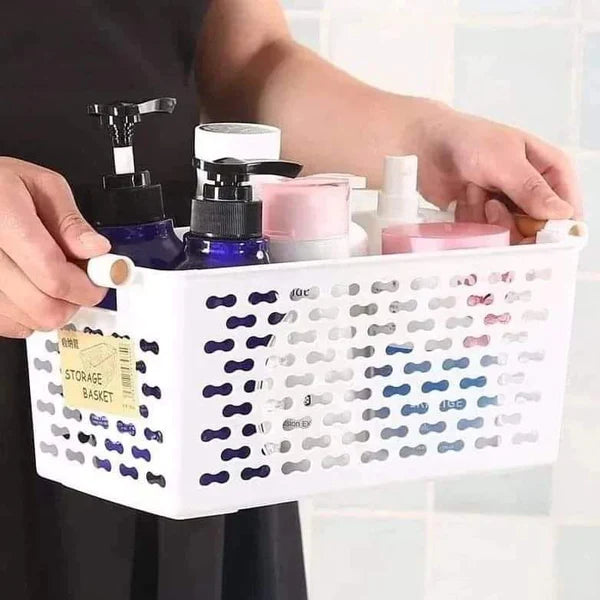 Pantry Basket Set: 3 Piece Plastic Organiser Baskets, Shelf Liner and Pantry Labels