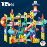 100 PCS 3D  Light Magnetic Tiles Kids Building Blocks Toys Educational