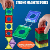 100 PCS 3D  Light Magnetic Tiles Kids Building Blocks Toys Educational