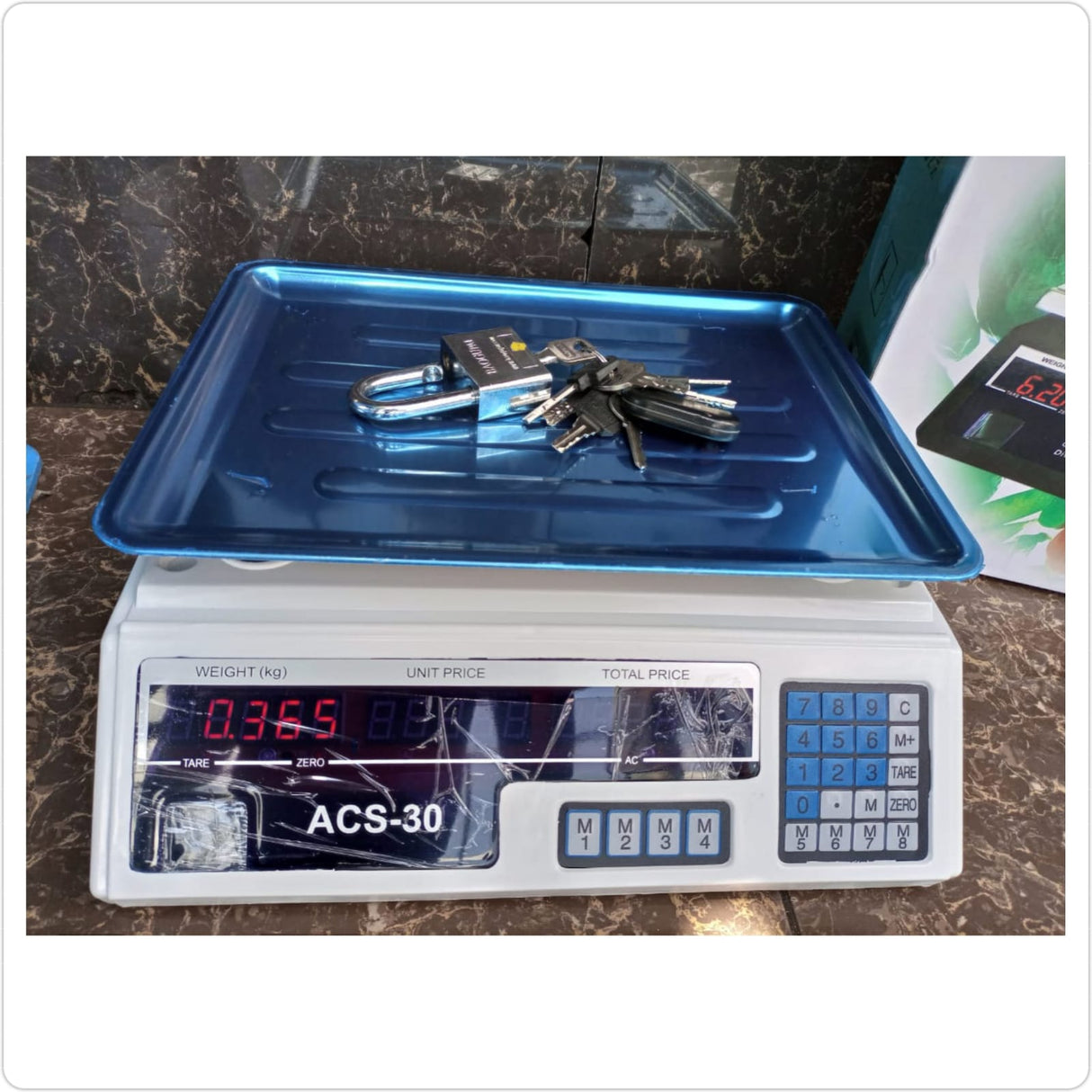 ACS digital rechargeable weighing scales without arm