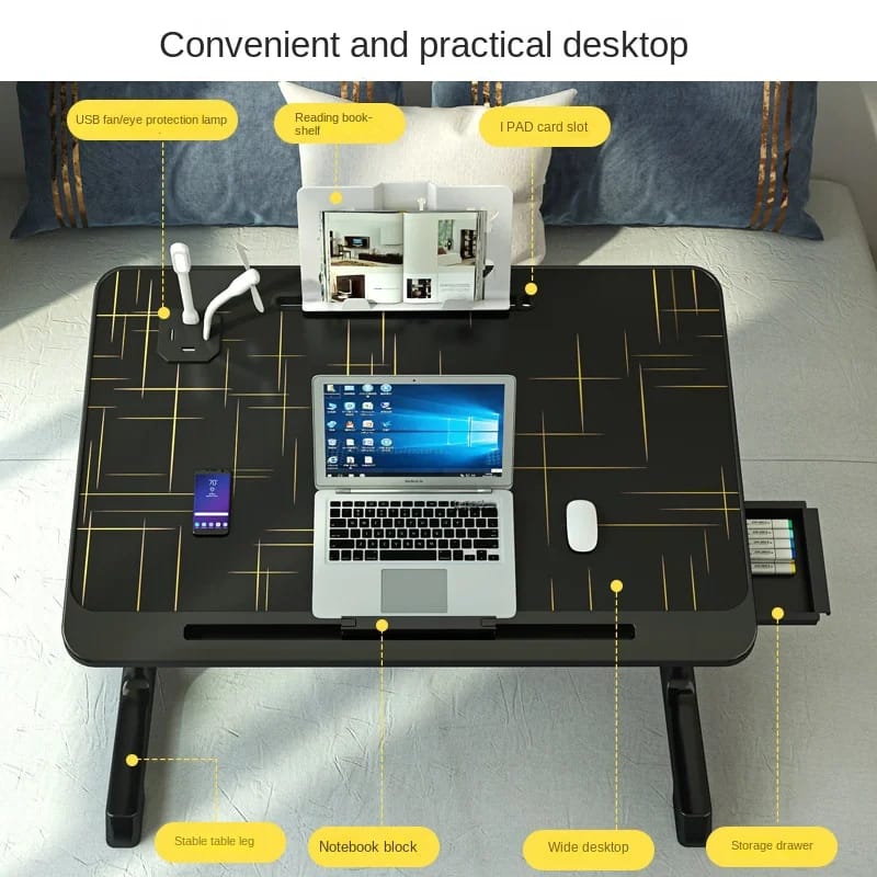 Adjustable laptop desk