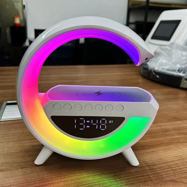 Big G Smart Night Light Wireless bluetooth speaker with Clock and  alarm clock