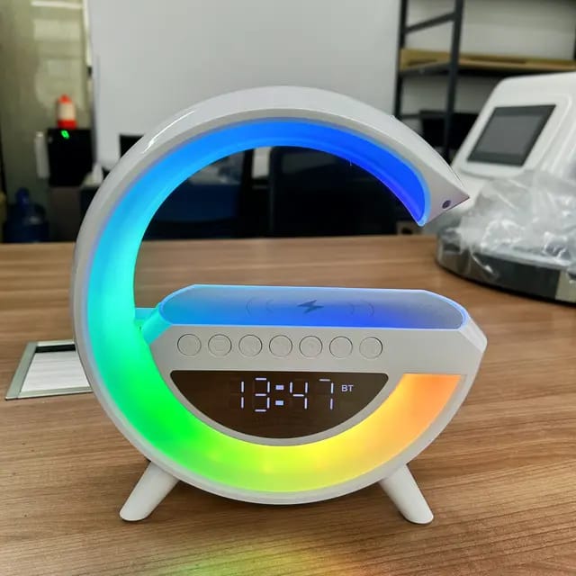Big G Smart Night Light Wireless bluetooth speaker with Clock and  alarm clock
