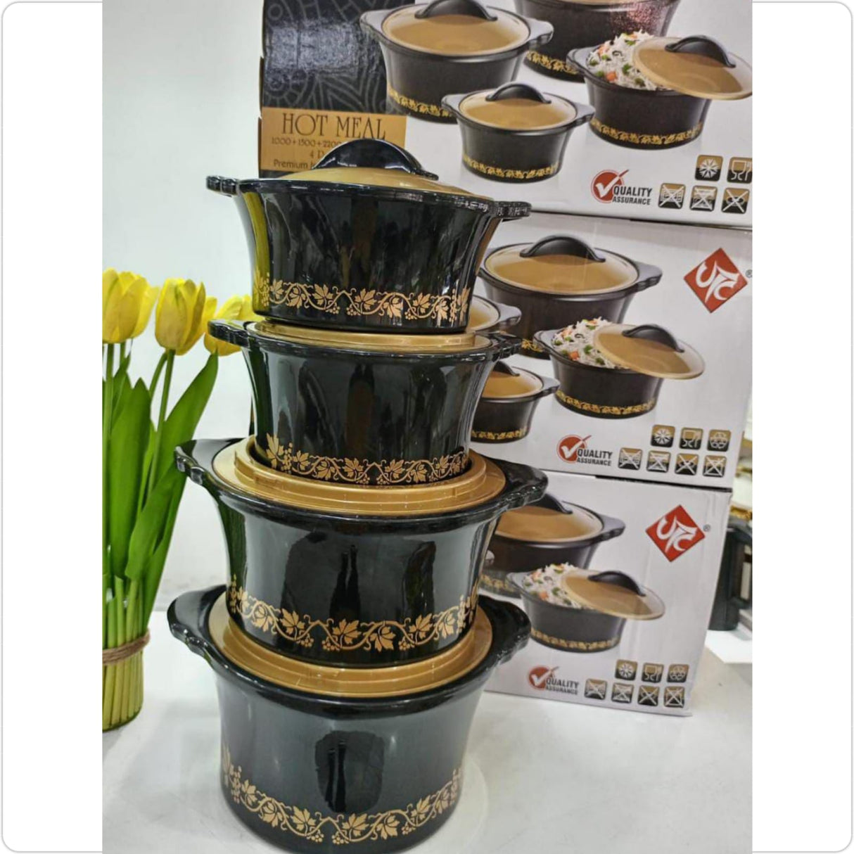 4pcs Insulated Hotpot