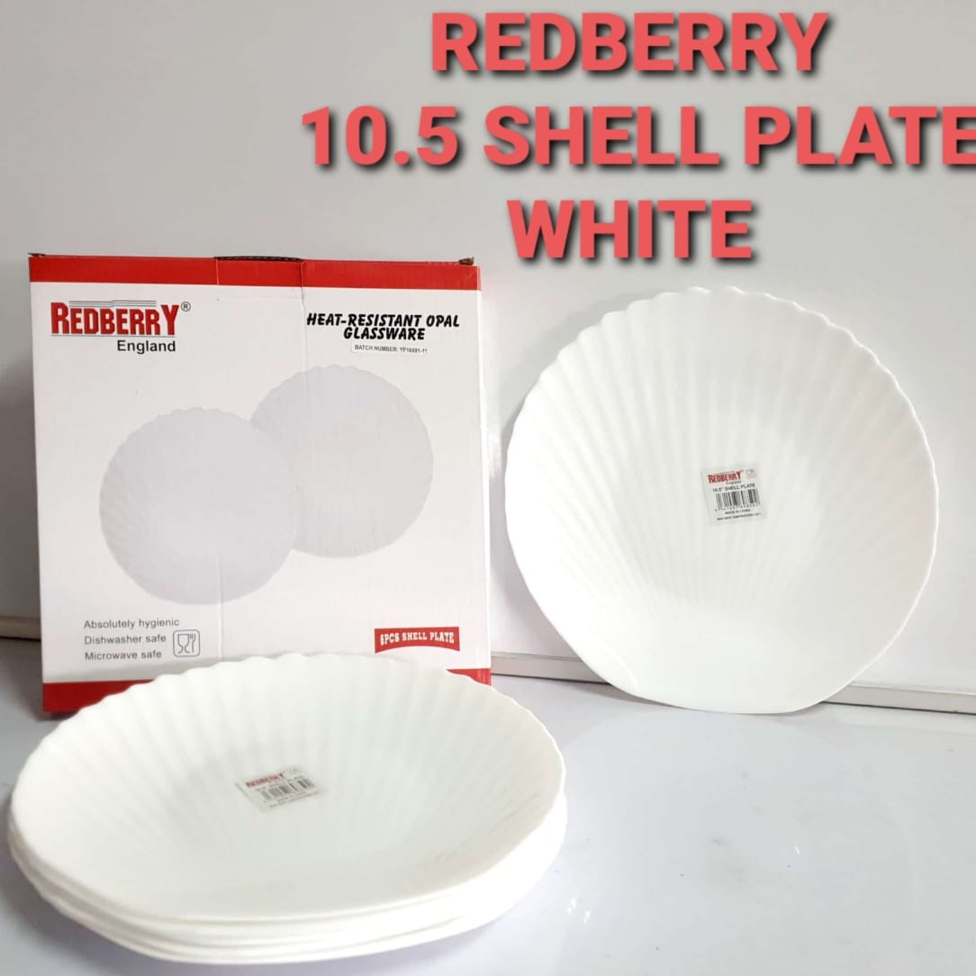 A set of 6pcs Shell plates