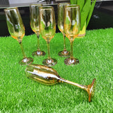 A set of 6 Champagne glasses