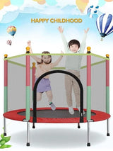 Indoor Trampoline with Safety Net and Safety Cushion Portable Trampolines