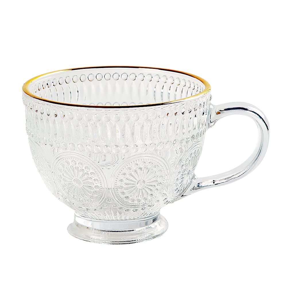 Set of 3 Romantic premium water/tea glass set