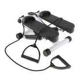 Mini Stepper with Resistance Bands Hydraulic Home Cardio Stepper with Digital Monitor for Home Workouts