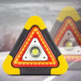 Battery powered 3 mode triangle warning light stand.